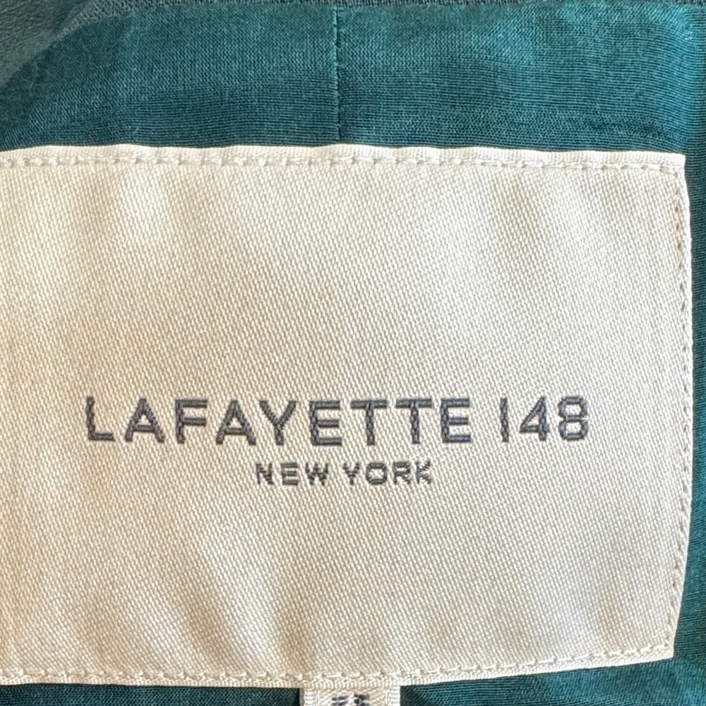 NWT Lafayette 148 New York Deep Ivy Wrap Blazer Quality Designer Retail $1398! - Picture 14 of 16